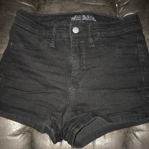Stretchy high waisted shorts